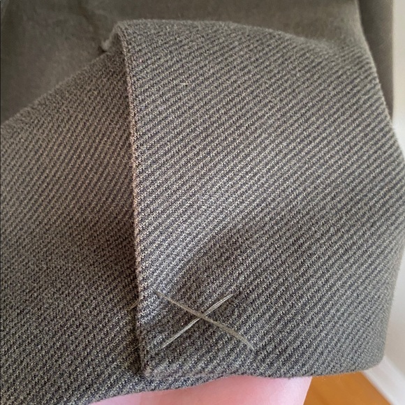 Good American Twill Tie Waist Belted Blazer Dark Green Size 4XL Academia Preppy - Picture 12 of 14